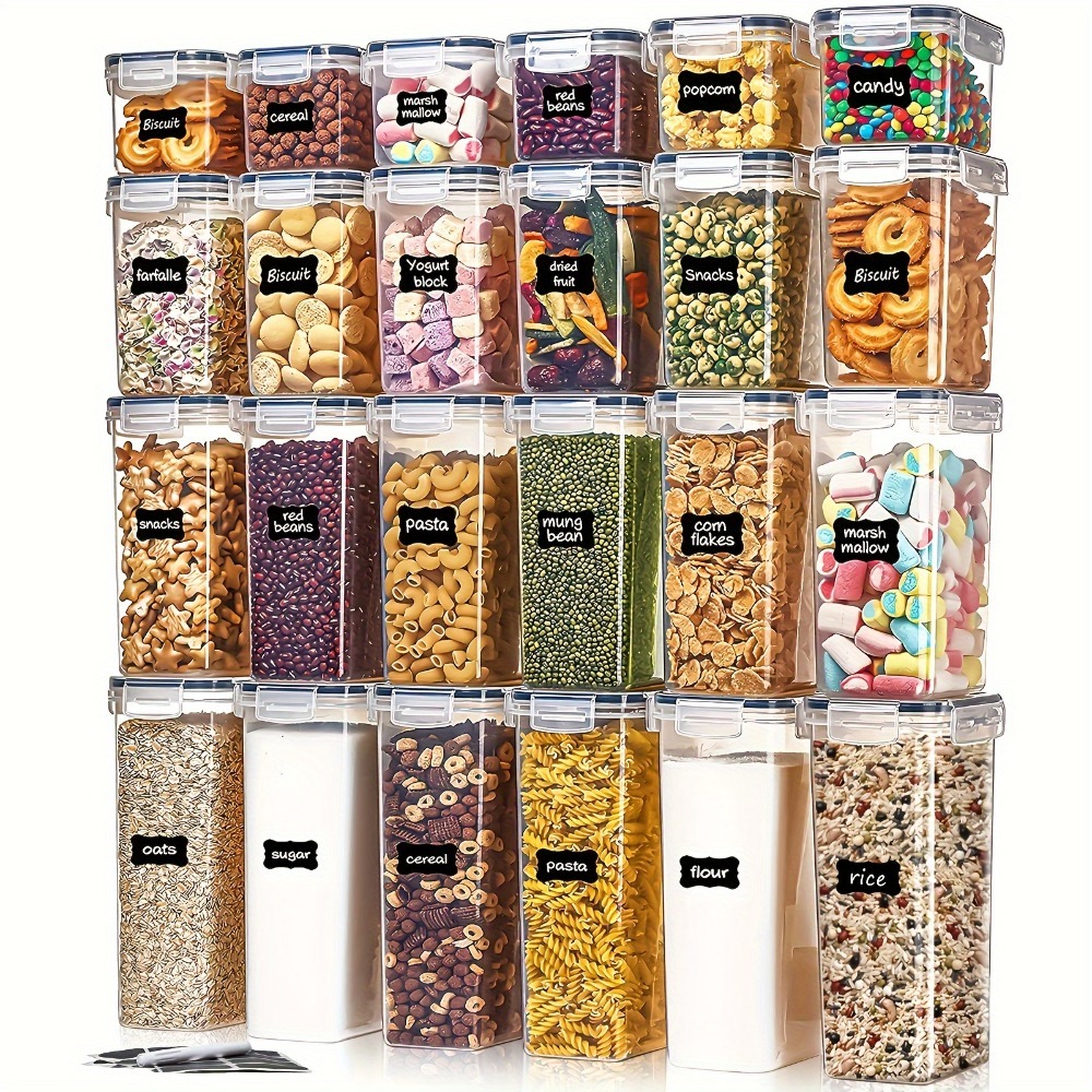 Kitchen Appliances Gift - 24-teiliges Lebensmittel-Aufbewahrungsset 12 Behälter 12 Deckel