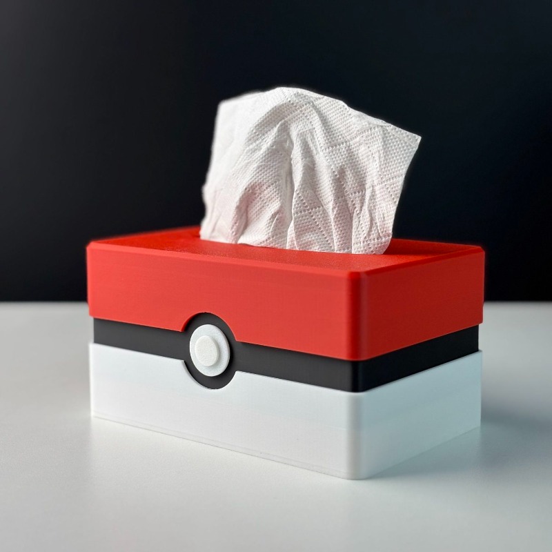 Kitchen Appliances Organizer - Cartoon Poke Ball Tissue Box Lagerung