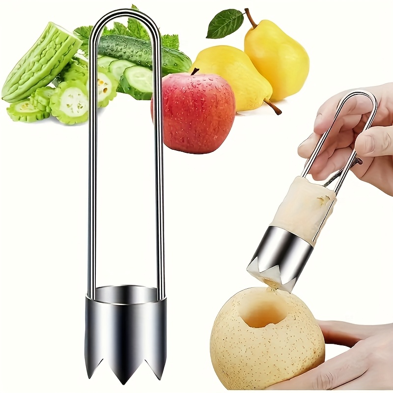 Kitchen Appliances Gift - Edelstahl Obst- und Gemüseentkerner Paprika-Samenentferner Apfel-Birnen-Entkerner