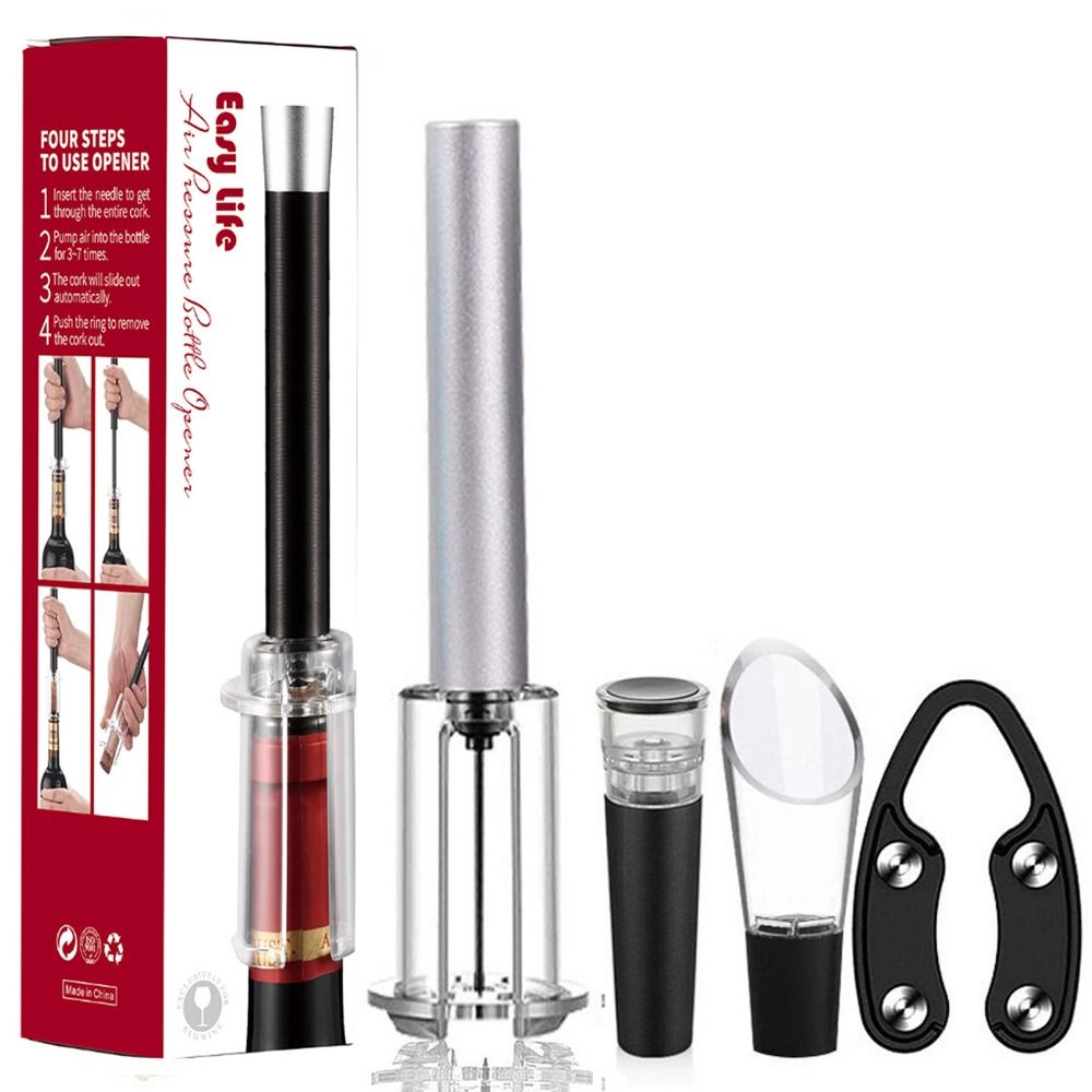 Kitchen Appliances Gift - Bar-Zubehör Weinflaschenöffner-Set Aluminiumlegierung ABS Luftpumpen-Korkenentferner Küchen-Gadgets