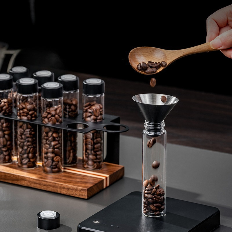 JUSTINLAU Glas-Kaffeebohnen-Au – Kitchen Appliances Organizer Bewertung und Preis