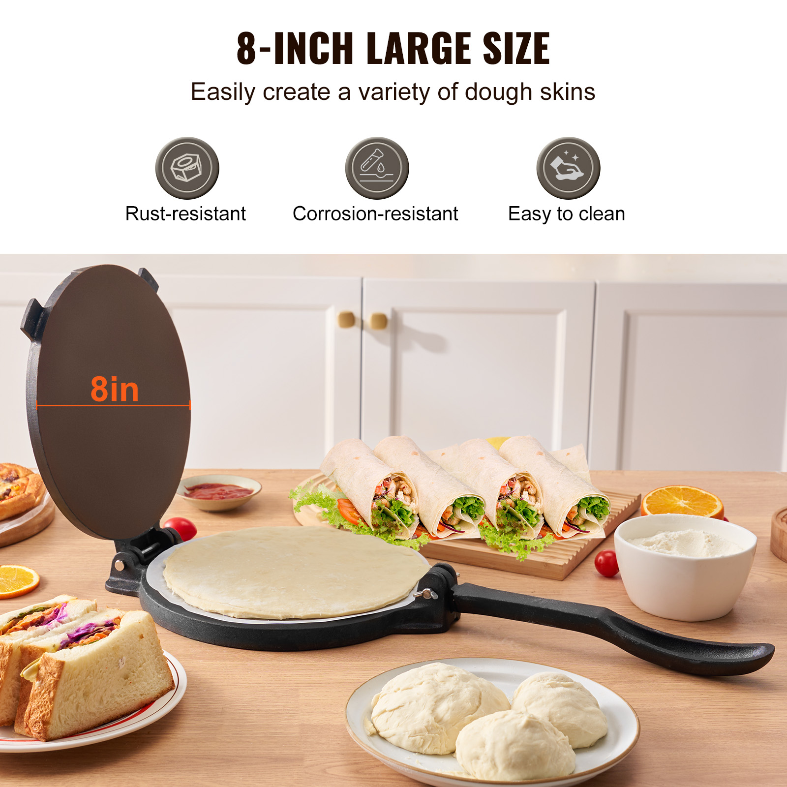 Schwere Gusseisen-Tortillapres – Tortilla Press Cast Bewertung und Preis
