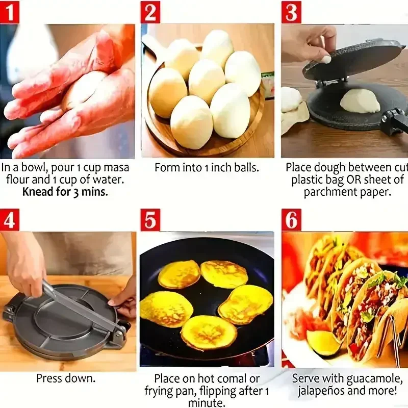 Gusseisen-Kochgeschirr Gusseis – Tortilla Press Cast Bewertung und Preis
