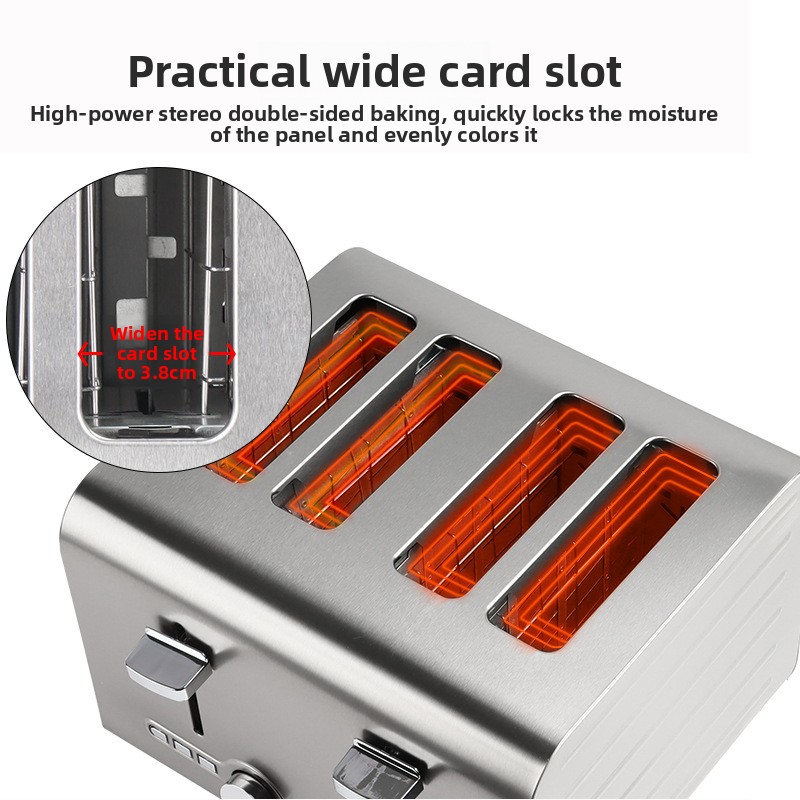 Vollautomatischer Edelstahl-To – Toaster 4 Slice Bewertung und Preis